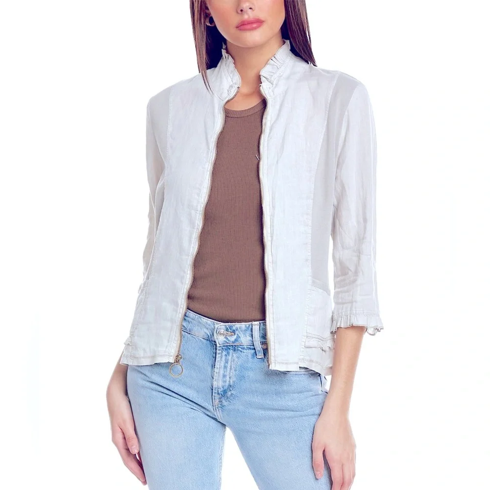 XCVI Ludie Linen Jacket - Picture 1 of 4
